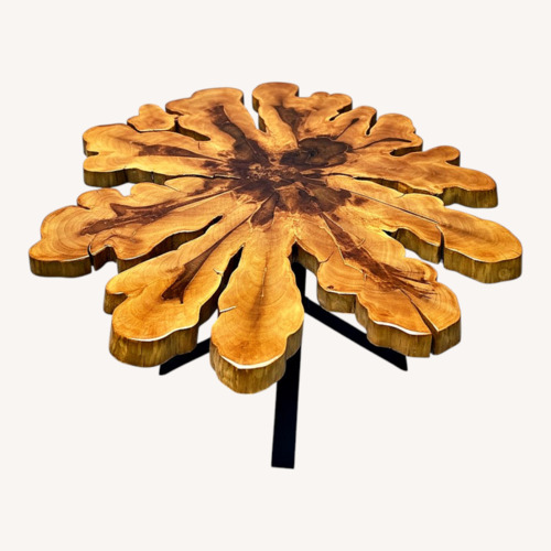 Used Handcrafted Cypress Cookie Dining Table for sale on AptDeco