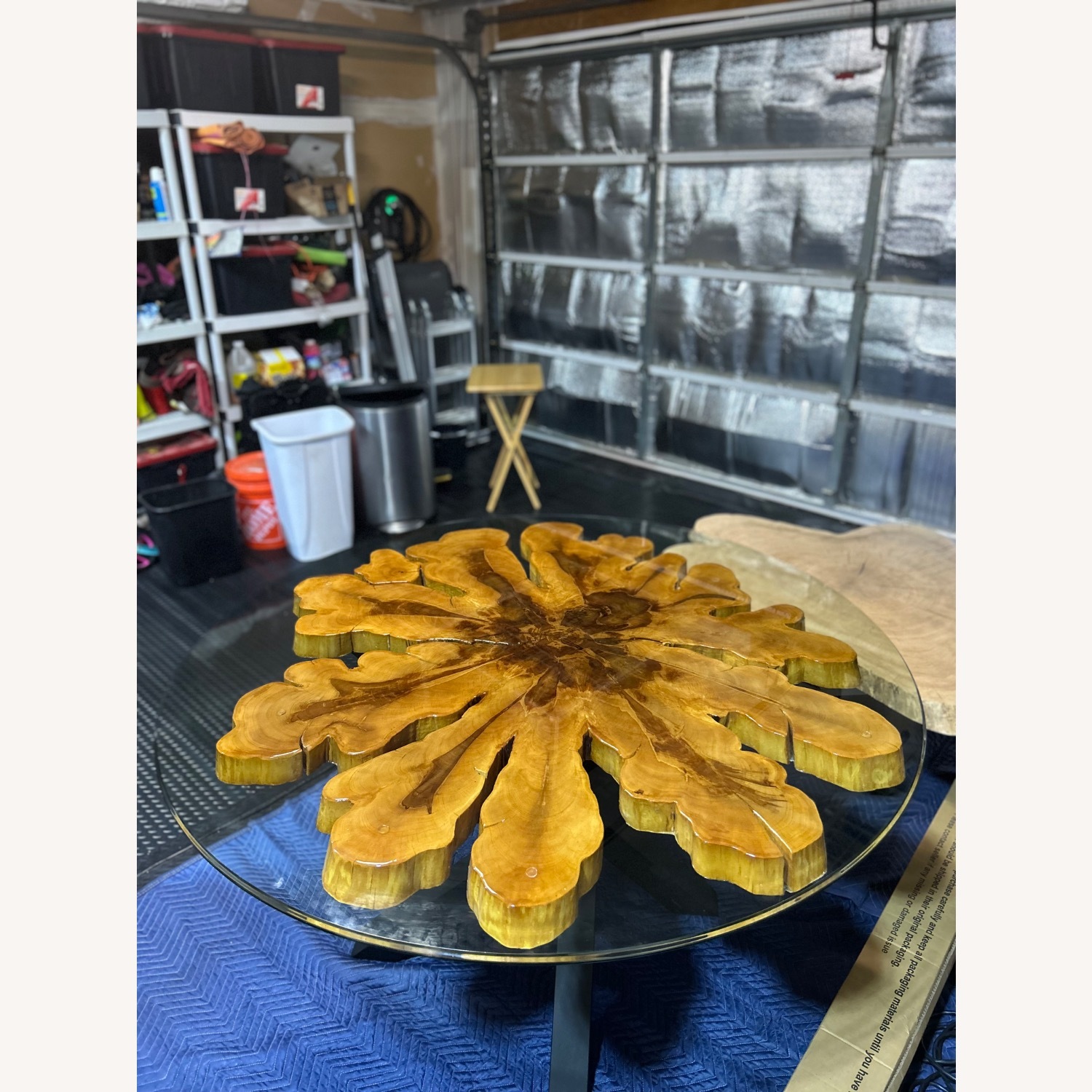 Handcrafted Cypress Cookie Dining Table - image-4