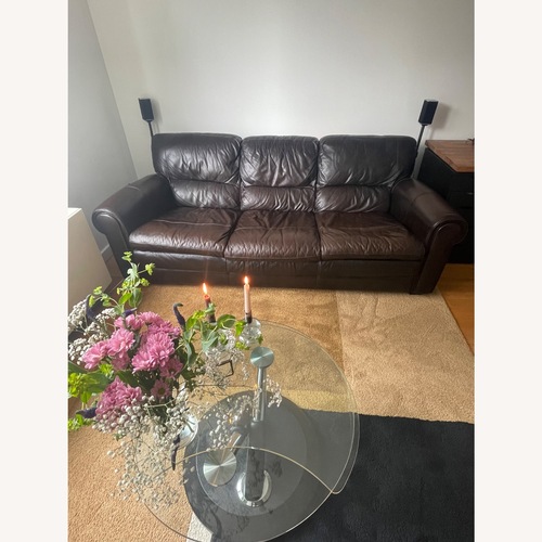 Used Raymour & Flanigan Dark Brown 3+ Seater Sofa for sale on AptDeco
