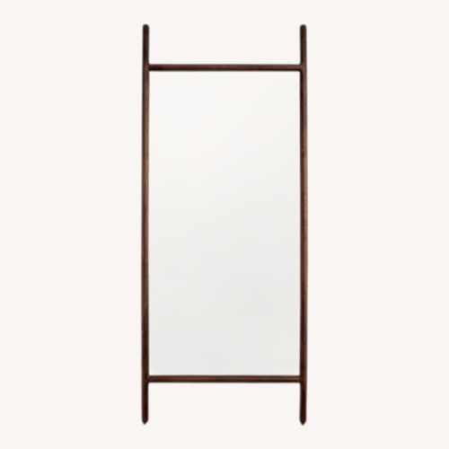 Used Feather Dark Brown Floor Mirror for sale on AptDeco