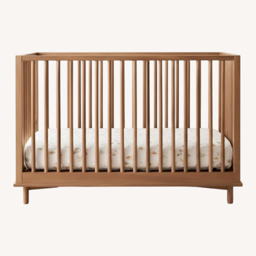 Used Pottery Barn Nash Convertible Crib Natural Wood for sale on AptDeco