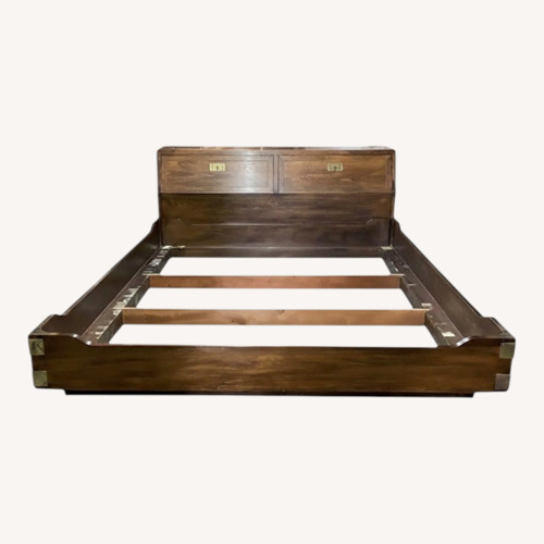 Used  Henredon Campaign Queen Headboard  for sale on AptDeco