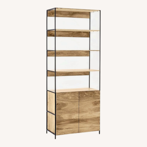 Used West Elm Natural Wood Bookcase for sale on AptDeco