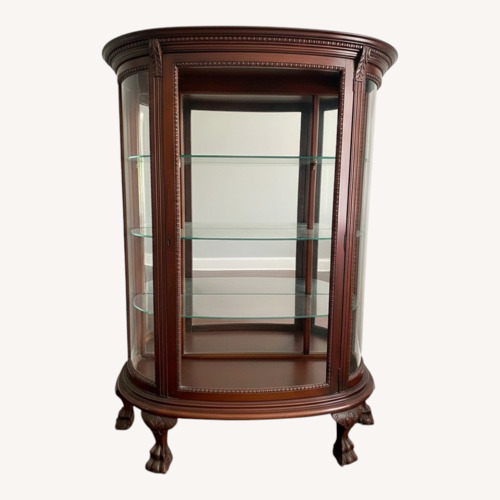 Used Vintage Antique Mahogany China Cabinet  for sale on AptDeco