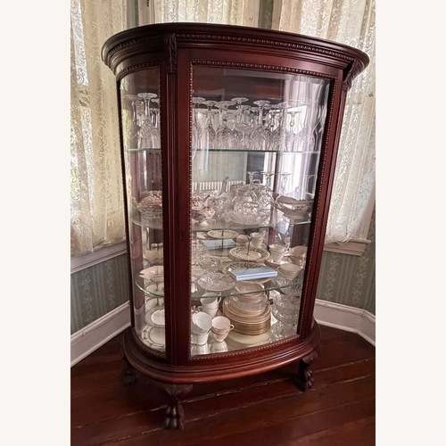 Used Vintage Antique Mahogany China Cabinet  for sale on AptDeco