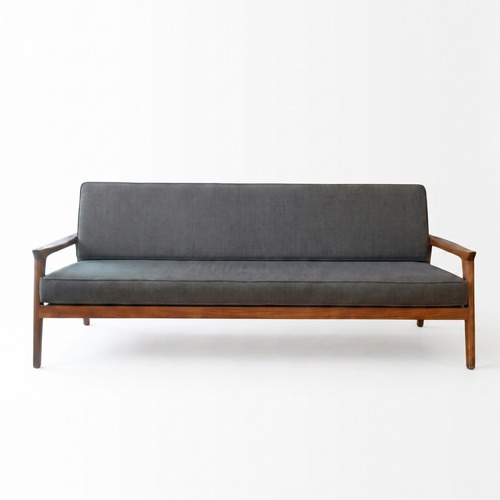 Used Grey Wool Parker Sofa Modern Upholstered 3-Seater for sale on AptDeco