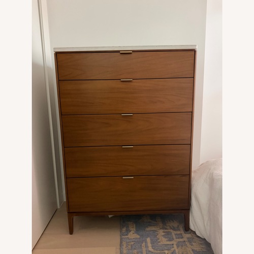 Used West Elm Parker Dresser with Marble Top for sale on AptDeco