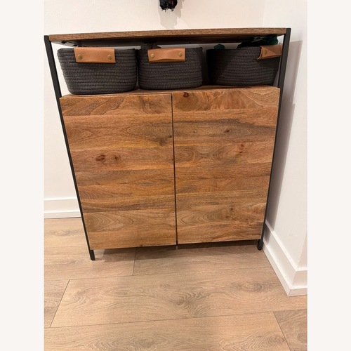 Used West Elm Industrial Solid Wood Cabinet 28" for sale on AptDeco