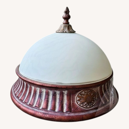 Used Dark Brown Glass Ceiling Lamp for sale on AptDeco