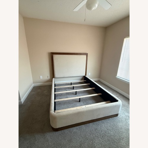 Used Queen Sized Upholstered Bed Frame for sale on AptDeco