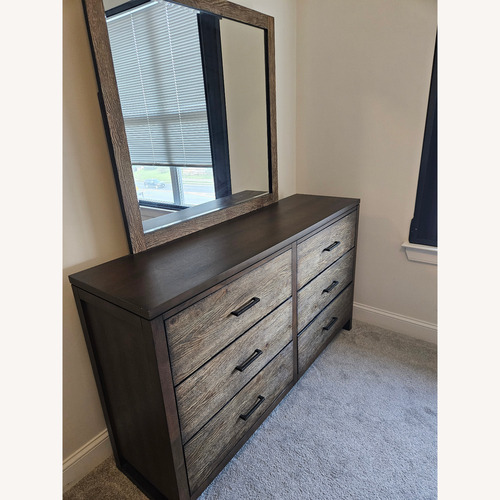 Used Ashley Furniture Dark Brown Wood Dresser for sale on AptDeco