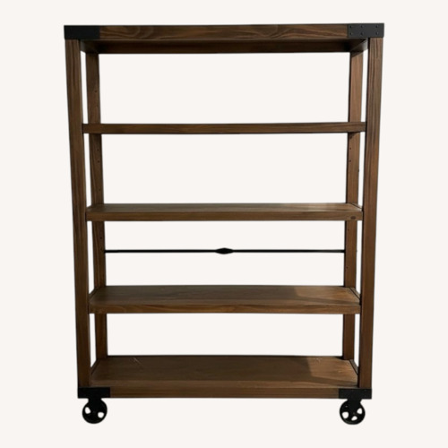 Used Dark Brown Wood Wall Shelf for sale on AptDeco