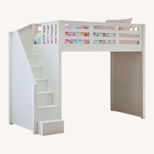 Used Pottery Barn White Bunk Bed for sale on AptDeco