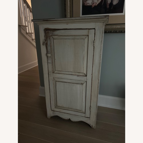 Used Canadian Made White Oak Distressed Farm Hutch  for sale on AptDeco
