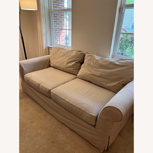 Used Pottery Barn Parchment Sofa for sale on AptDeco
