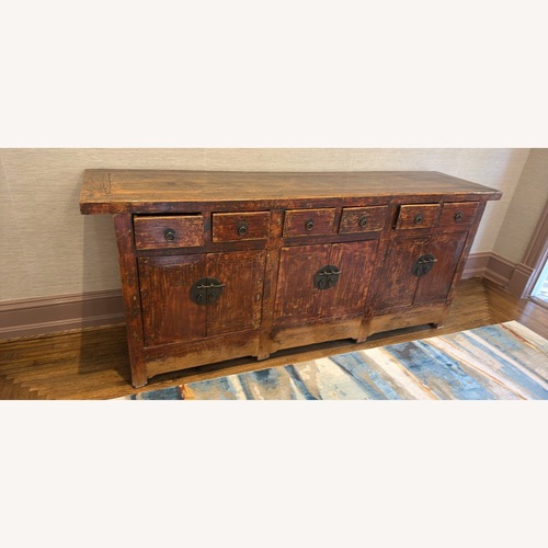 Used Dark Brown Wood Sideboard for sale on AptDeco