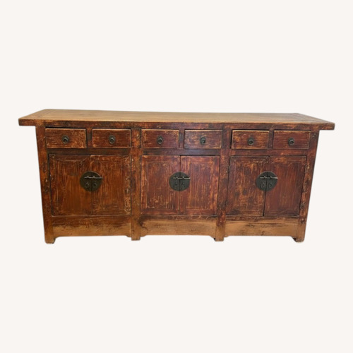 Used Dark Brown Wood Sideboard for sale on AptDeco