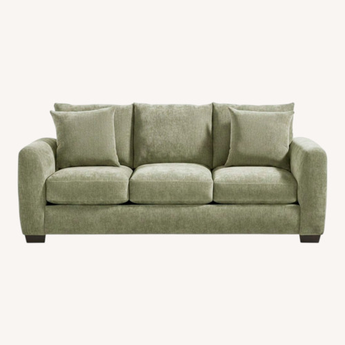 Used Rooms To Go Chamberlain Green Fabric Sleeper Sofa for sale on AptDeco