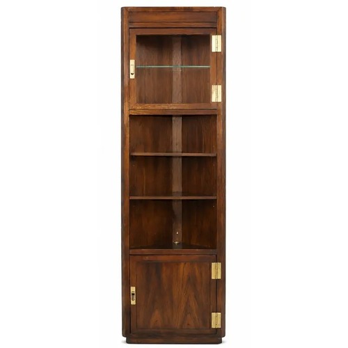 Used Campaign Henredon Lighted Corner Display Cabinet  for sale on AptDeco