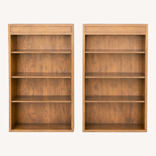 Used  2 Vintage Oak-Grain Bookcases – Matching Pair for sale on AptDeco
