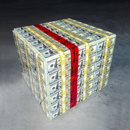 Used Benjamin Prop Money Stack Table  for sale on AptDeco