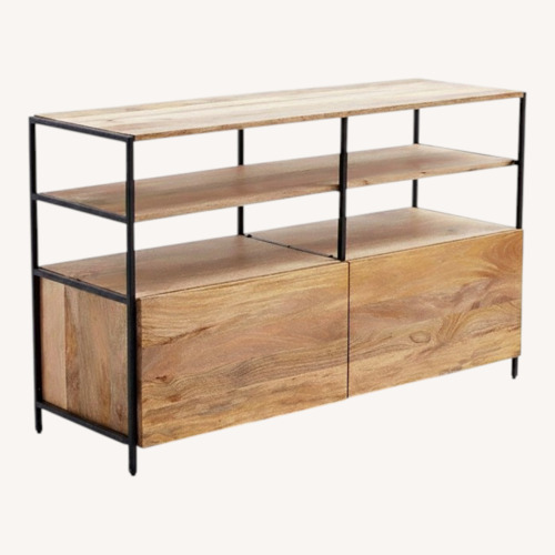 Used West Elm Industrial Wood Modular Media Console for sale on AptDeco