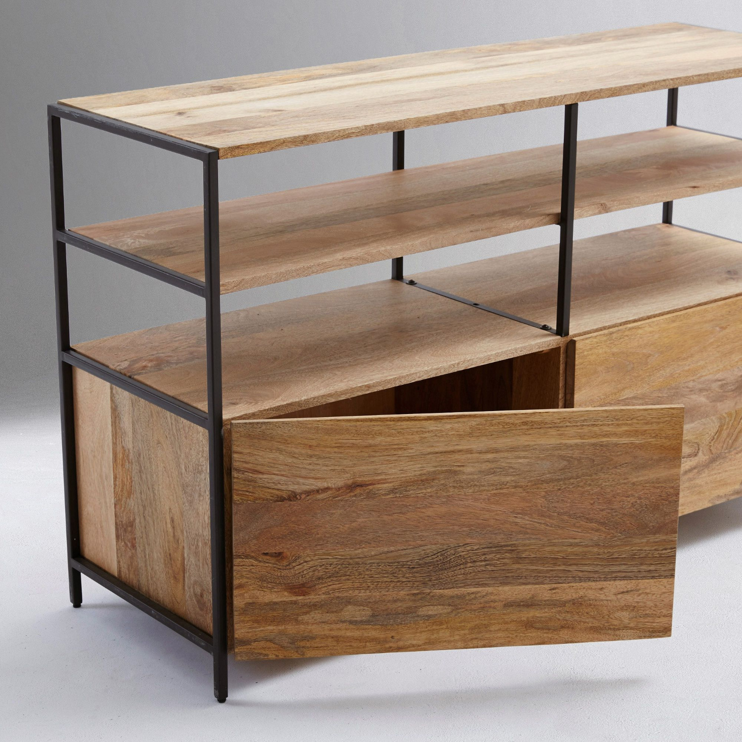 West Elm Industrial Wood Modular Media Console - image-3