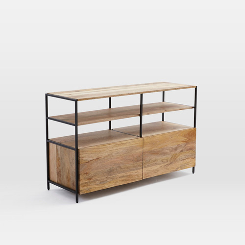 Used West Elm Industrial Wood Modular Media Console for sale on AptDeco