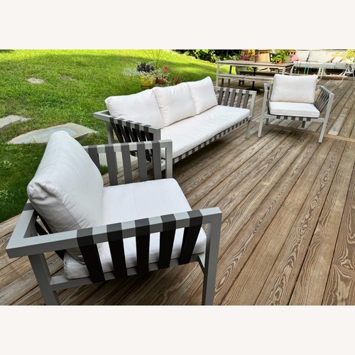 Used Blu Dot Jibe Outdoor Sofa and Lounge Chairs for sale on AptDeco