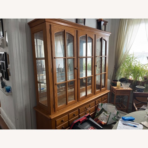 Used Two Pieces Hutch and Buffett  for sale on AptDeco