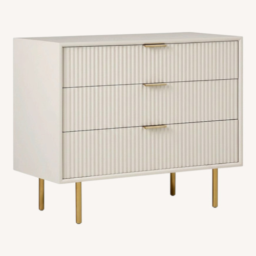 Used West Elm Quinn White Chest for sale on AptDeco