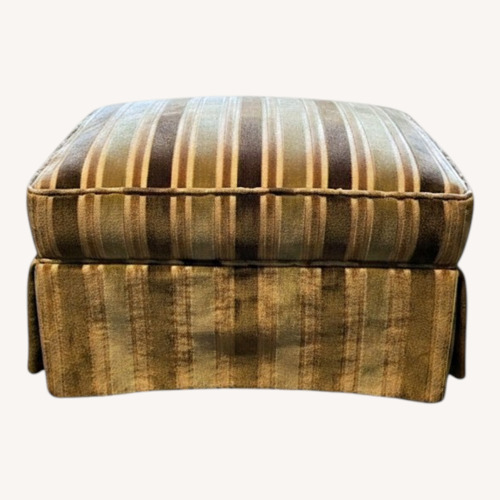 Used Vintage/Antique Finds Fabric Ottoman for sale on AptDeco