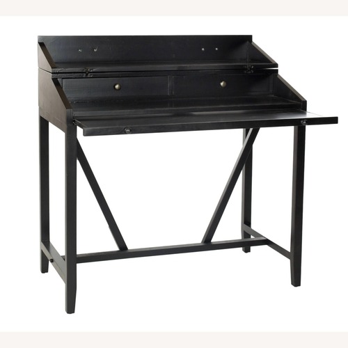 Used Safavieh Wyatt Black Wood Desk for sale on AptDeco