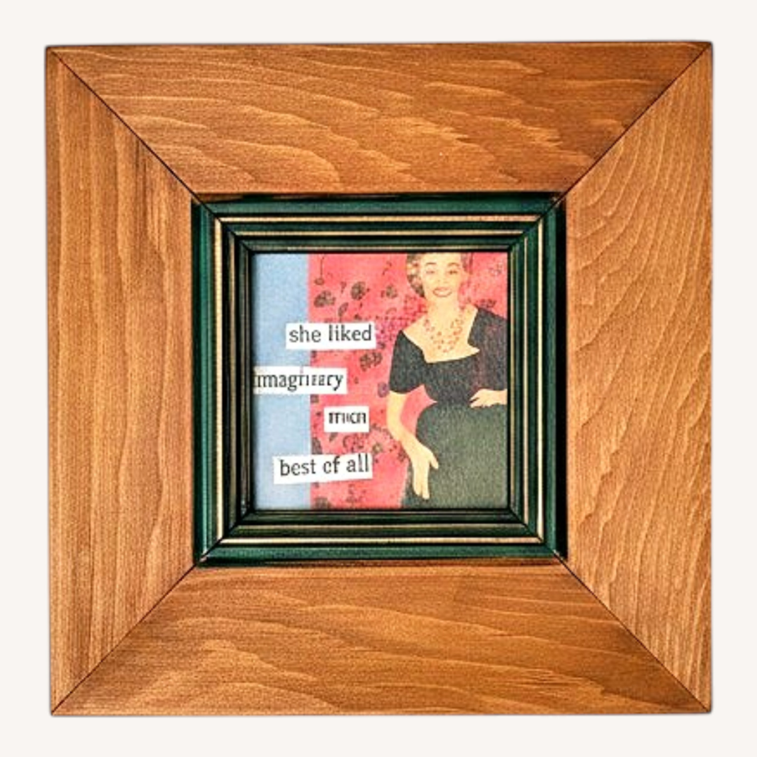 Set of 3 Framed Mid-century Ladies - image-0