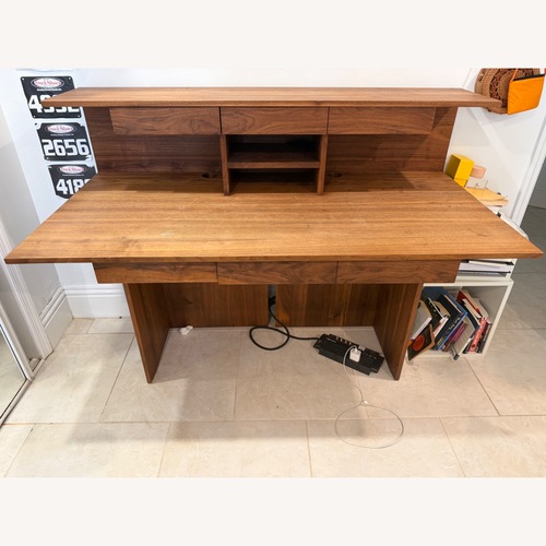 Used Riva 1920 Dark Brown Wood Desk for sale on AptDeco