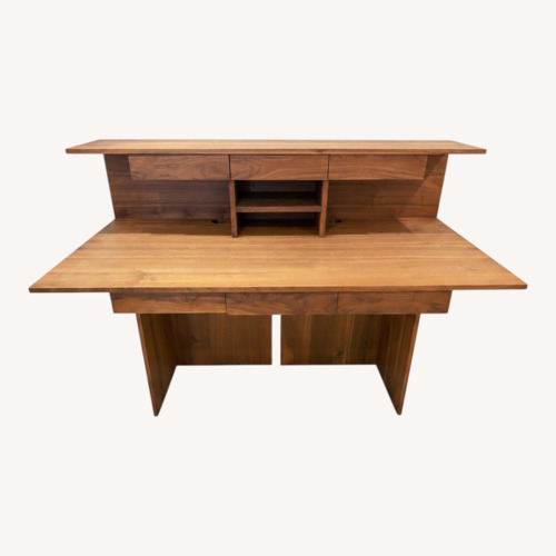 Used Riva 1920 Dark Brown Wood Desk for sale on AptDeco