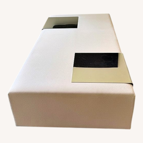 Used Angie Anakis Sidigi Coffee Table W 2 Trays for sale on AptDeco