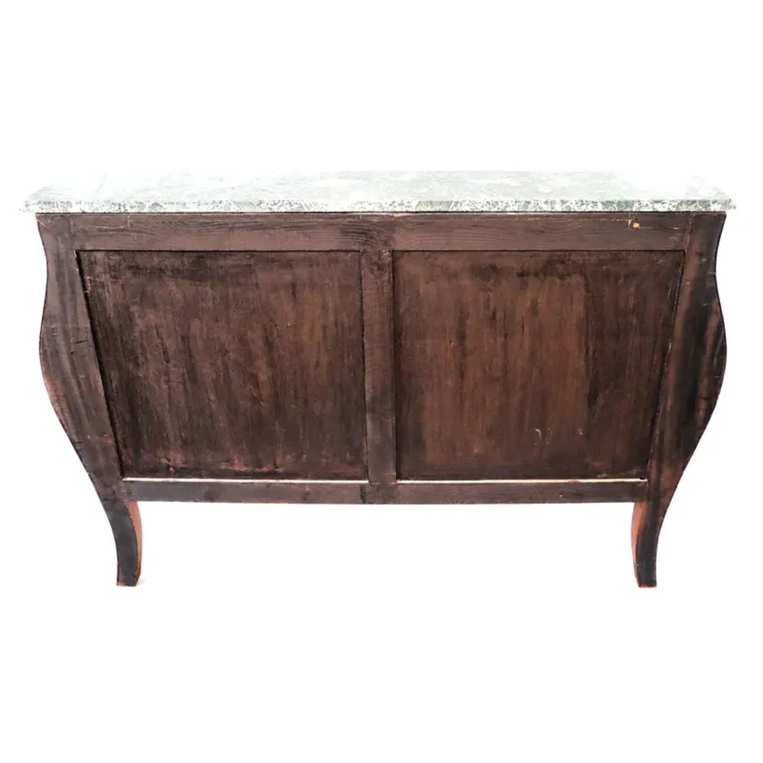 Louis XV–Style Mahogany Bombé Commode Marble Top - image-9