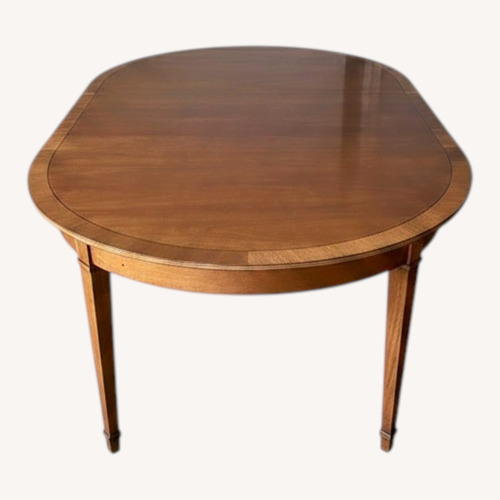 Used Hickory White Yew Wood Dining Table for sale on AptDeco