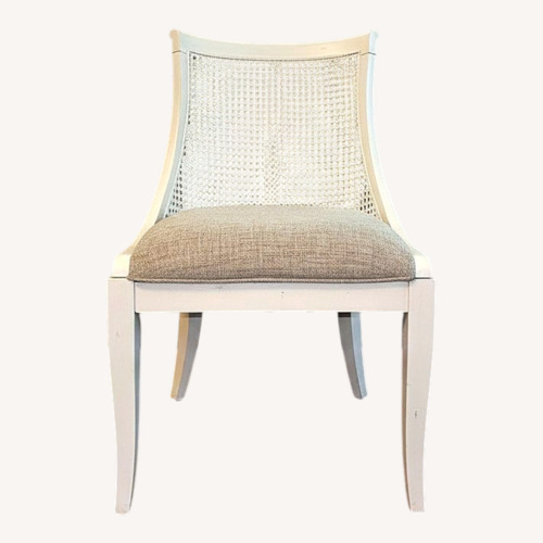 Used White Wood Dining Chair for sale on AptDeco