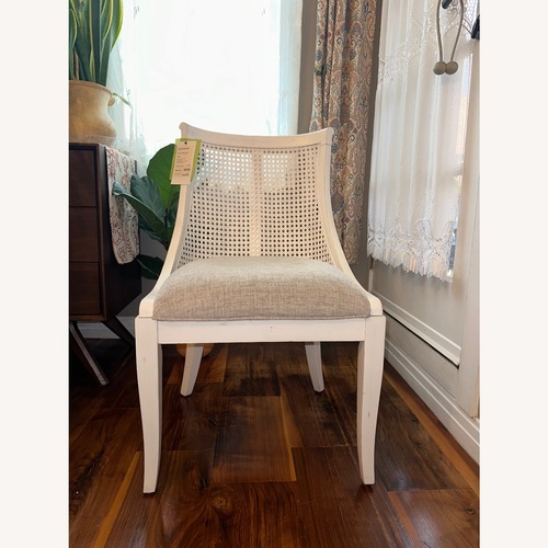 Used White Wood Dining Chair for sale on AptDeco