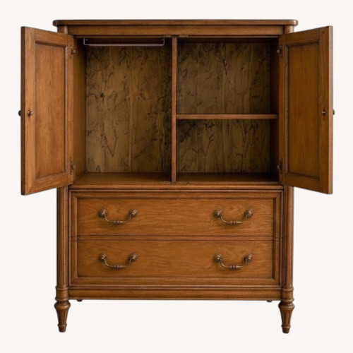 Used Vintage Henredon Burl Wood Cabinet / Bar Chest  for sale on AptDeco