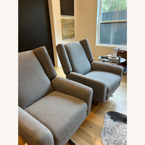Used Restoration Hardware Luke Light Gray Fabric Armchairs for sale on AptDeco