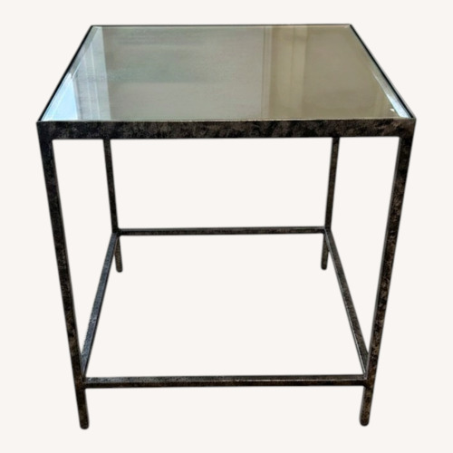 Used Dovecote Silver Antique Mirror Side Table for sale on AptDeco