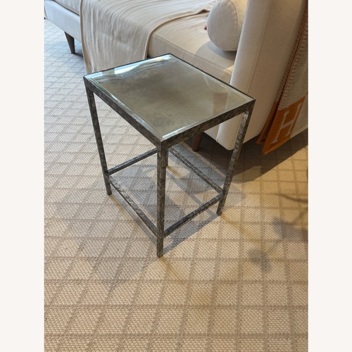 Used Dovecote Antique Mirror Silver Side Table for sale on AptDeco