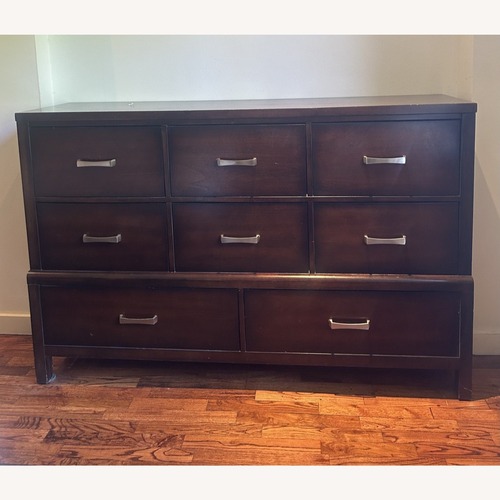 Used XL Dark Brown Wood Dresser for sale on AptDeco