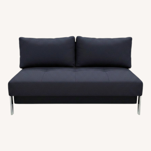 Used Dark Blue Fabric Futon for sale on AptDeco