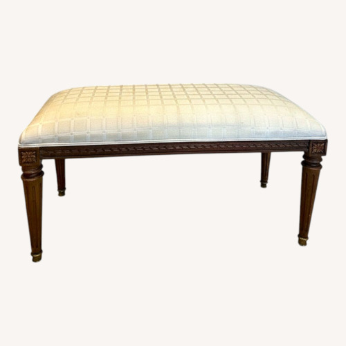 Used Natural Fabric Bench for sale on AptDeco