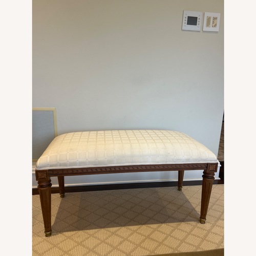 Used Natural Fabric Bench for sale on AptDeco
