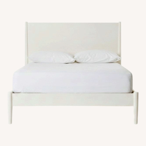 Used West Elm White Mid-Century Full Bed for sale on AptDeco